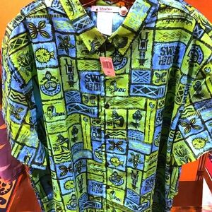 Disney Parks Trader Sam's Grog Grotto Out Of Print Hawaiian Shirt NWT XL